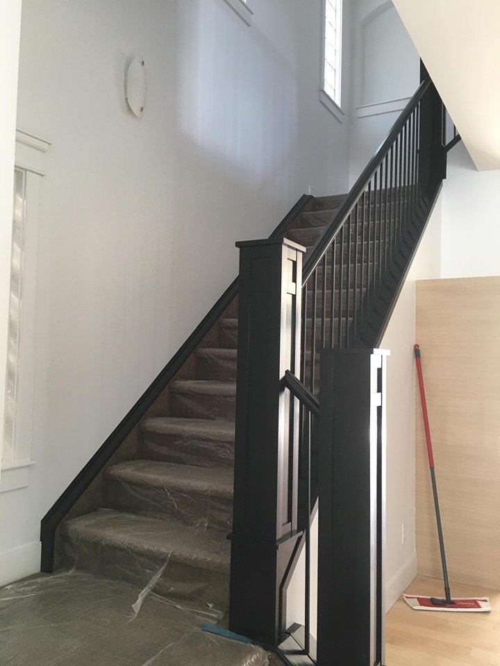 painting stairs before and after
